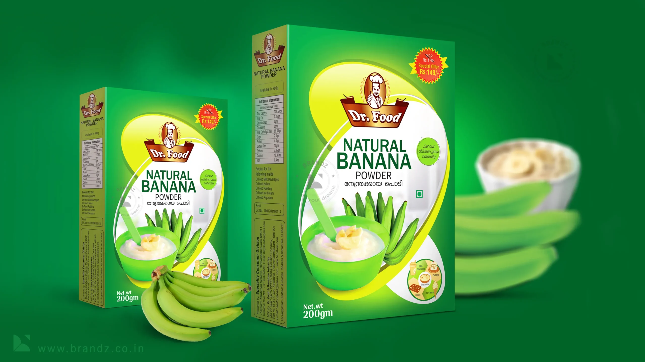 Dr. Food Natural Banana Powder Box