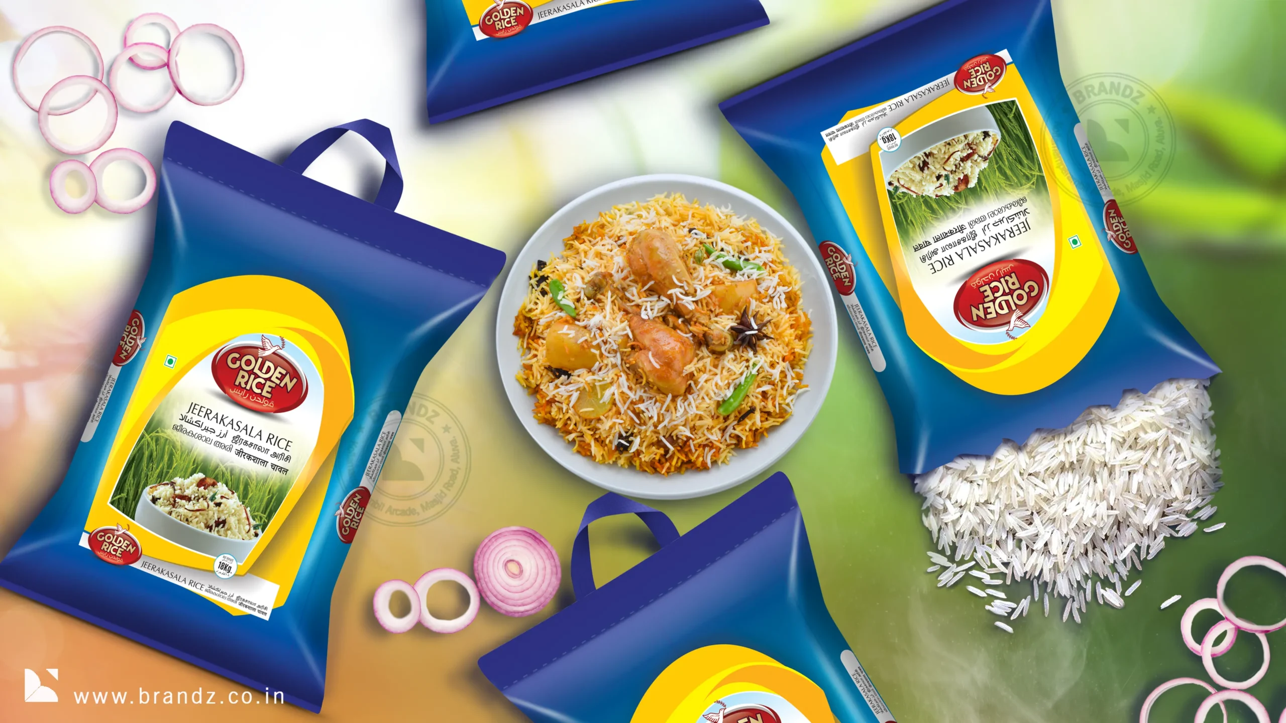 Golden Rice Jeerakasala Rice Bag