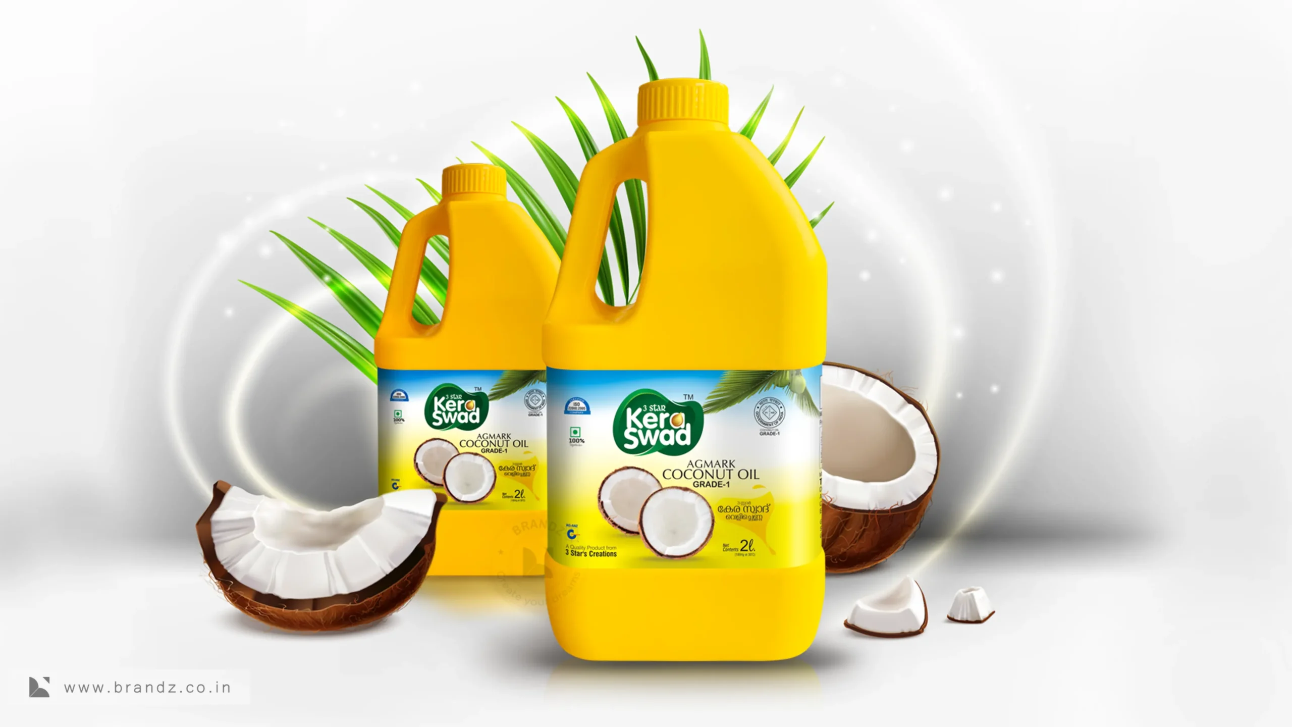 Kera Swad Coconut Oil Can Label