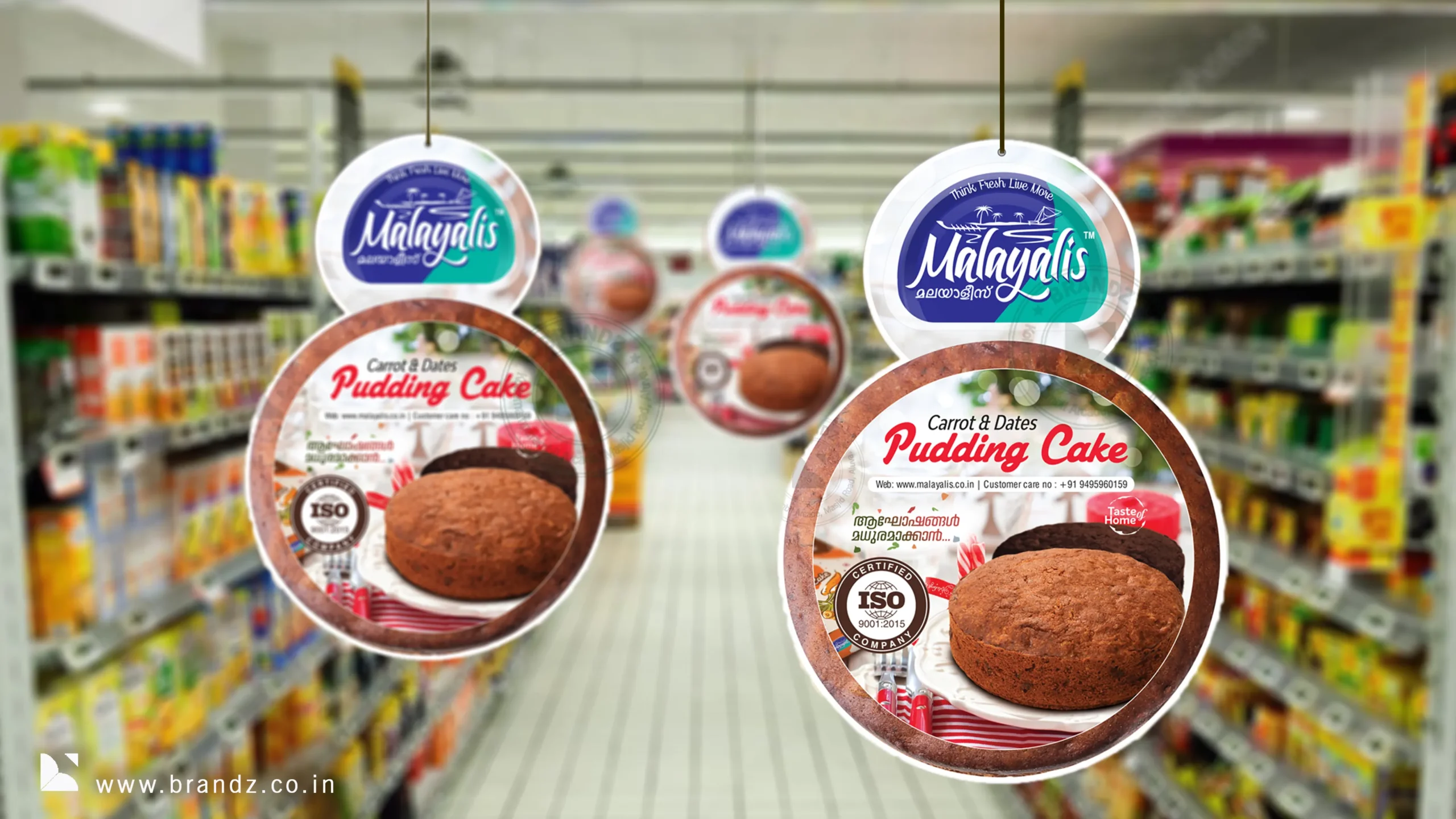 Malayalis Carrot & Dates Pudding Cake Dangler Promotions