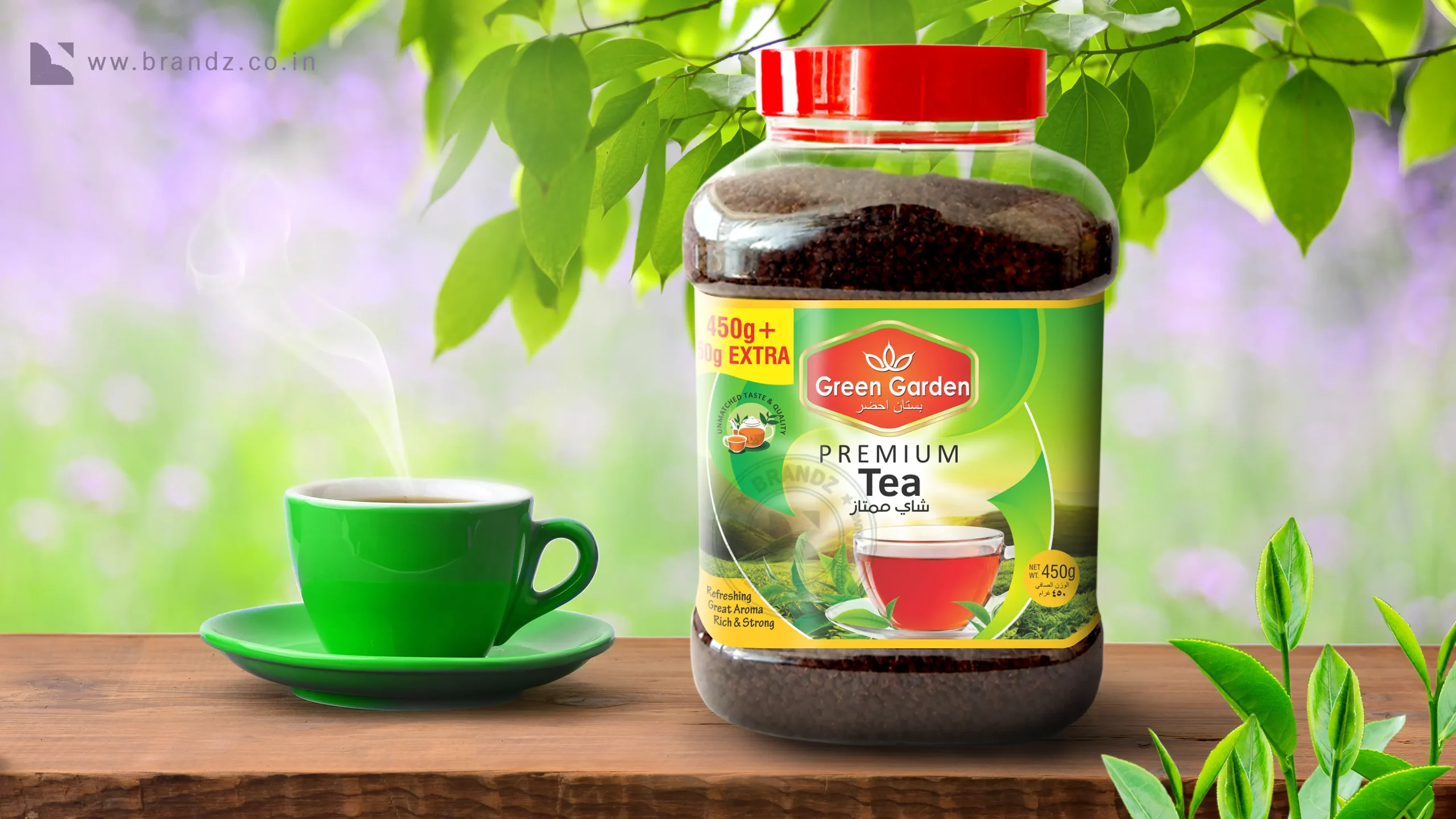 Green Garden Tea Label