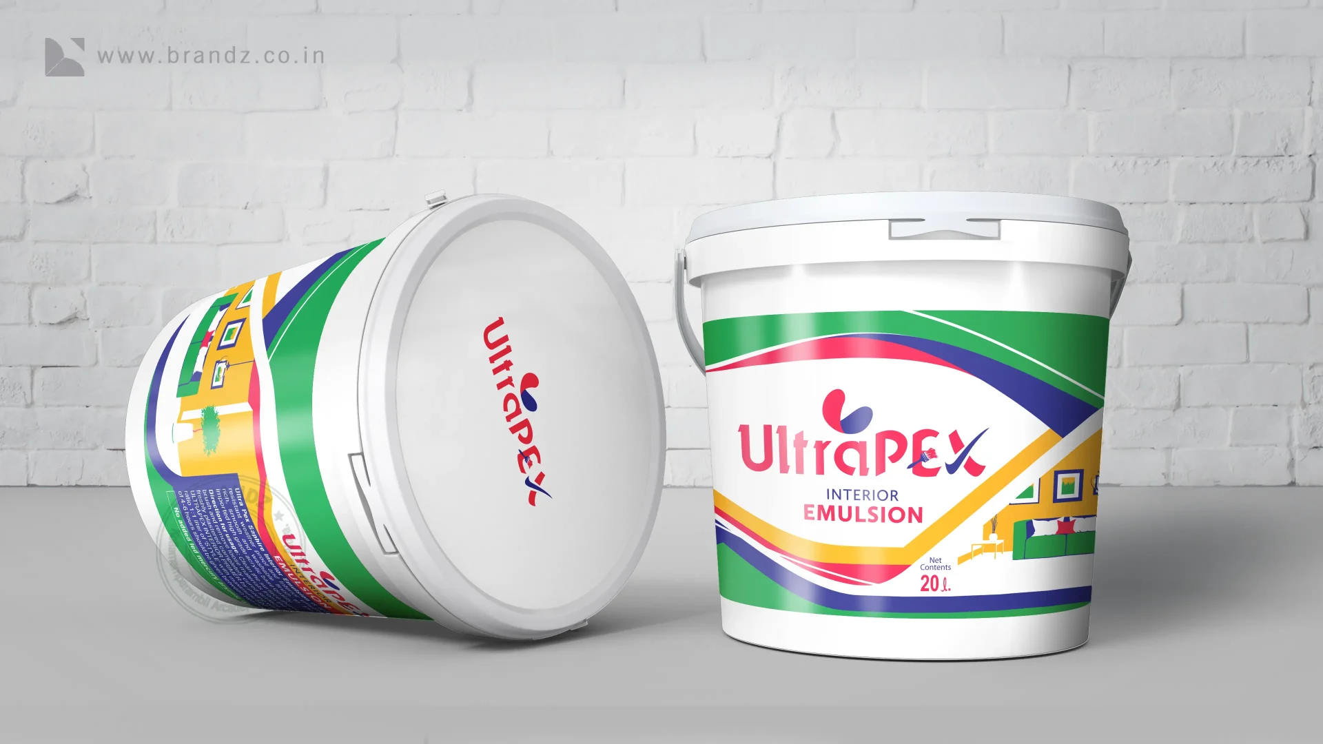 Ultrapex emulsion paint label