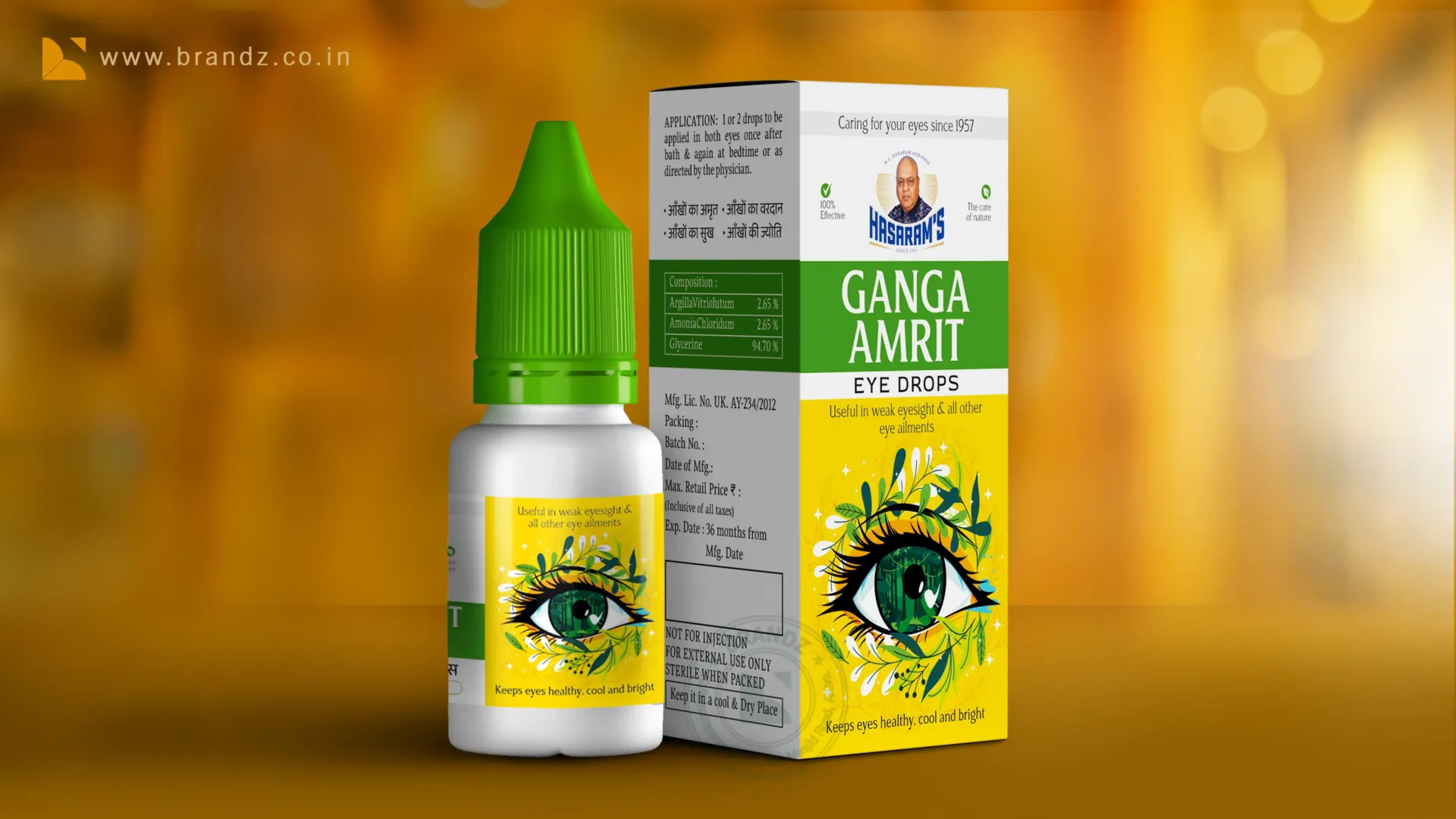 Hasaram's Ganga Amrit Eye Drope Box